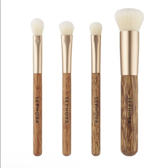 Sephora Other - New 💕 SEPHORA Coconut Mini Brush Set - 4 Pc.